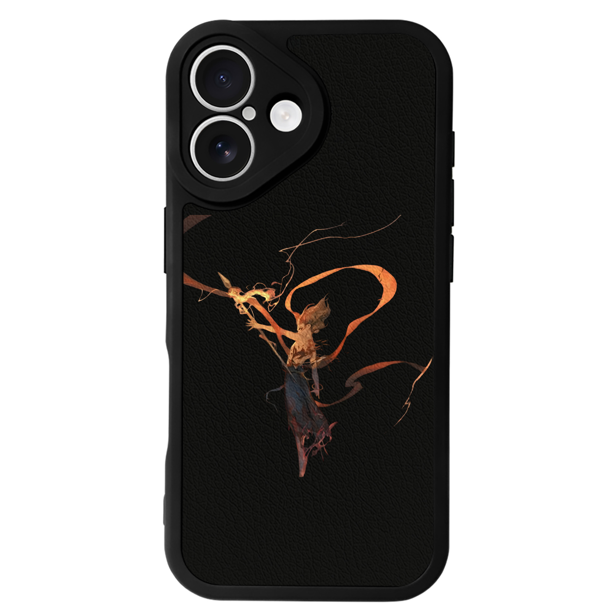 （画像用） Ne Zha 2 ナタ 魔童の大暴れ 【iPhone 16シリーズ対応】シリコンスマホケース（レザー調） 材質：シリコン